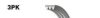 GATES 3PK588 V-Ribbed Belts